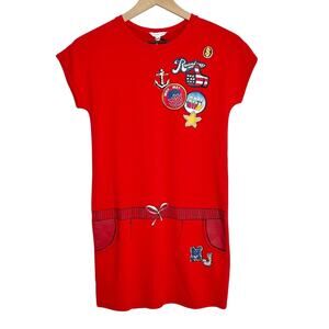 Little Marc Jacobs Trompe L’oeil Red Dress Girl Dress Brand New